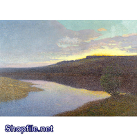 Tranh sơn dầu dòng sông tĩnh lặng